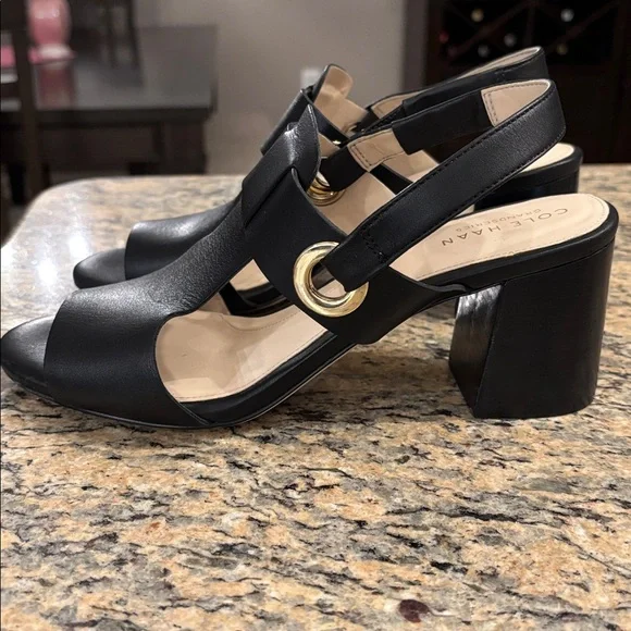 COLE HAAN Adele Grandseries Sling Back Leather Sandals SIZE 7.5 - Picture 3 of 8